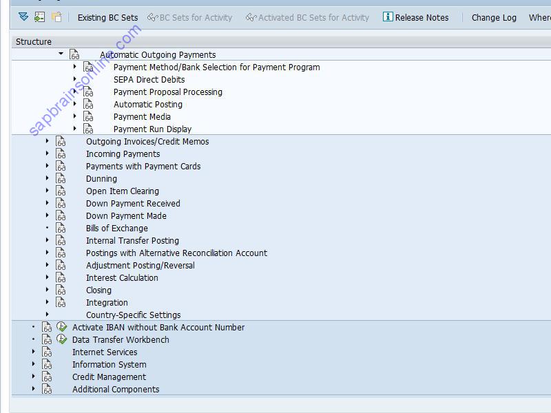 SAP FPCL_CUSTOMIZING tcode screenshot