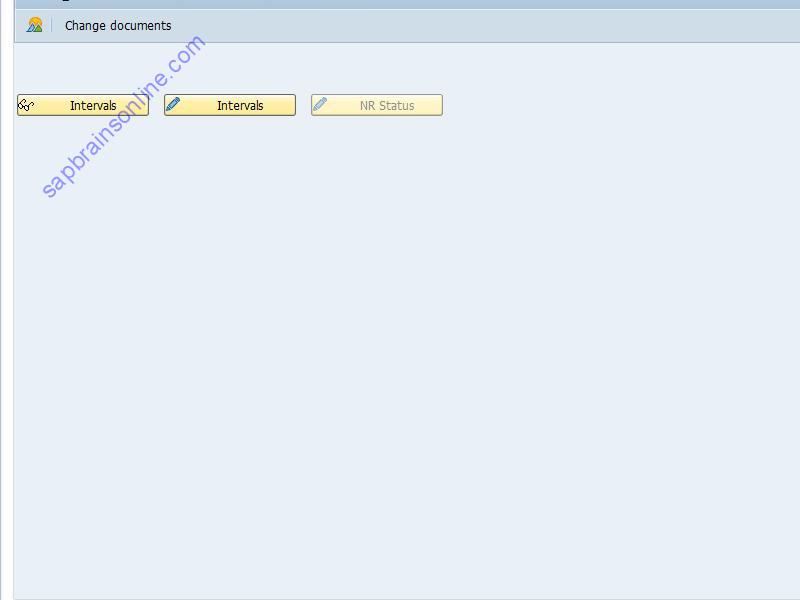 SAP FPCR_NUMBERRANGE tcode screenshot