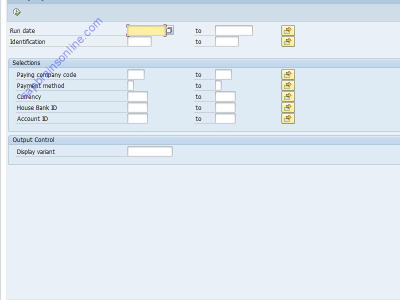 SAP F_DD_PRENOTIF_LIST tcode screenshot