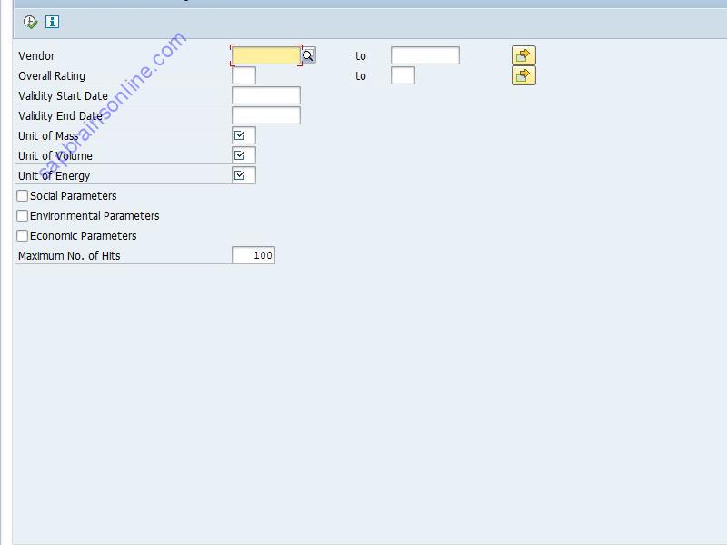 SAP MKS11 tcode screenshot