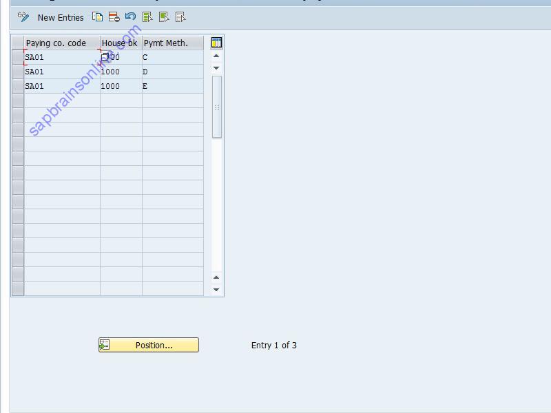 SAP OBCZ tcode screenshot