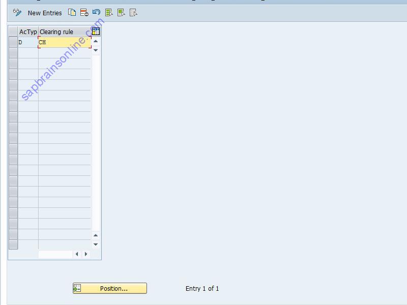 SAP OBIB tcode screenshot