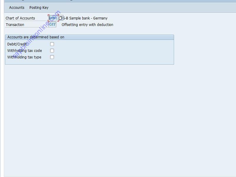 SAP OBWO tcode screenshot