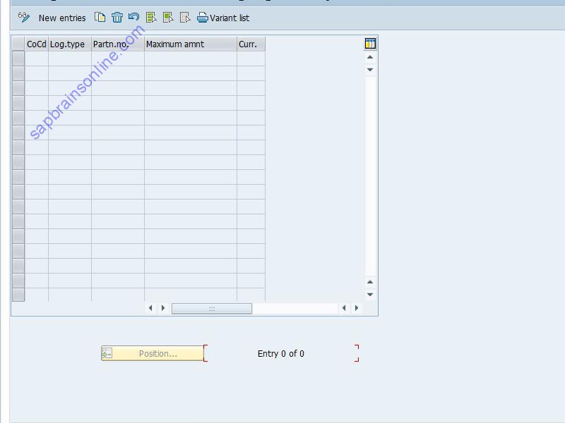 SAP OBWR tcode screenshot