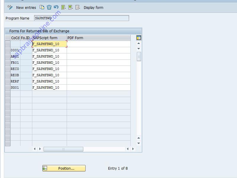 SAP OT65 tcode screenshot