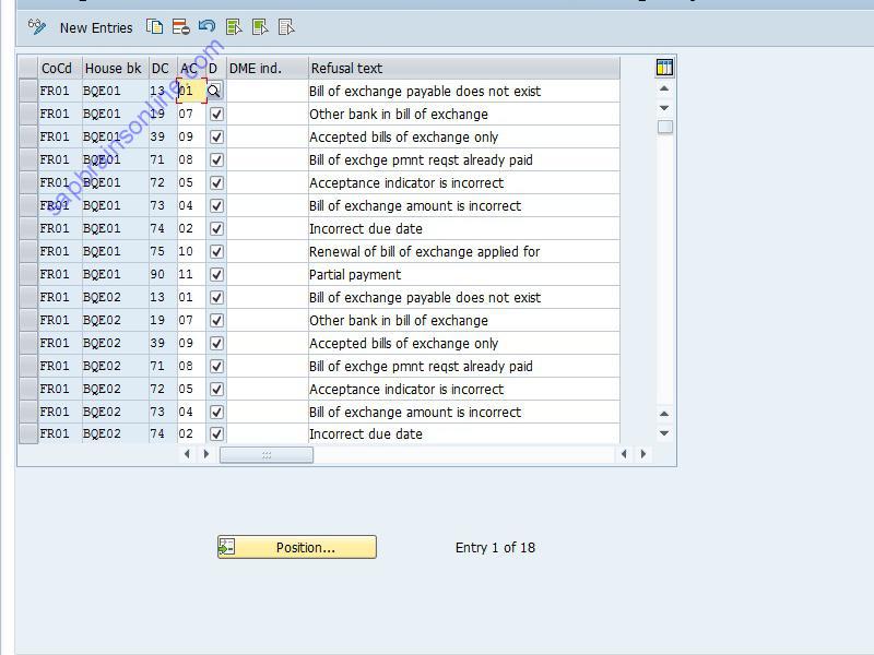 SAP OT67 tcode screenshot