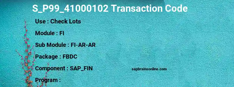 SAP S_P99_41000102 transaction code