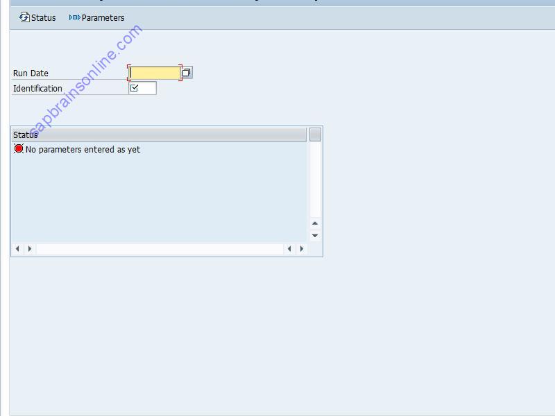 SAP F111 tcode screenshot