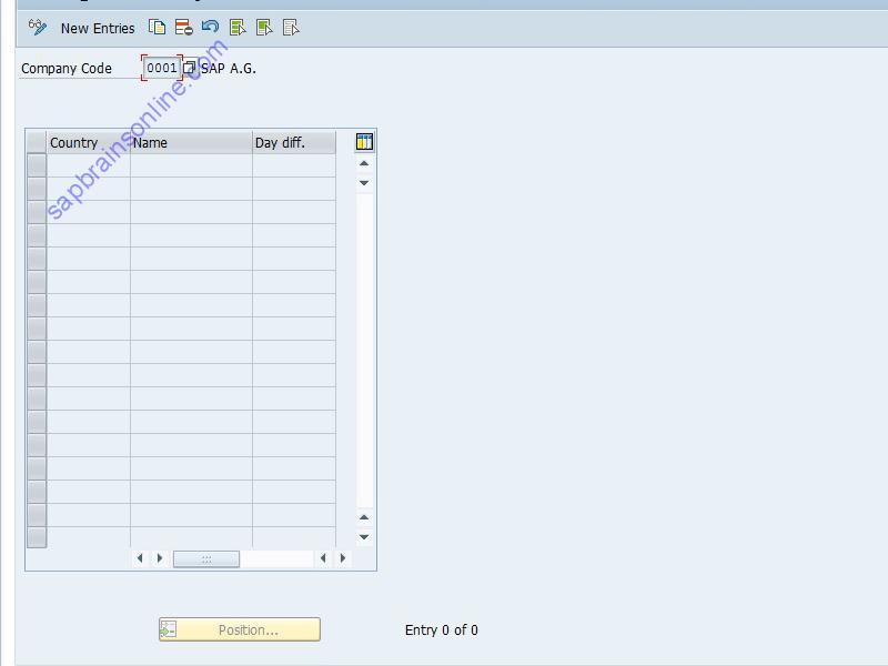 SAP F8B4 tcode screenshot