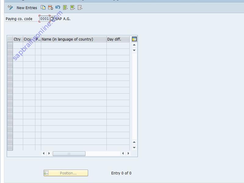 SAP F8B6N tcode screenshot