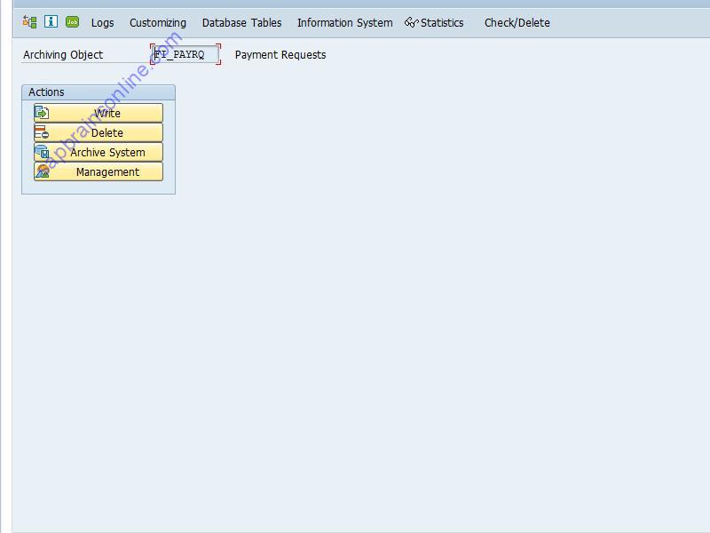 SAP F8BO tcode screenshot