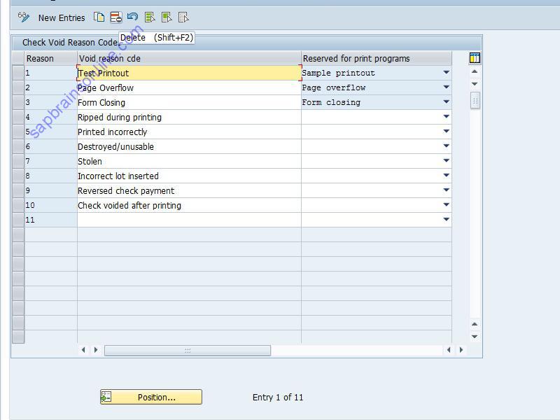 SAP FCHV tcode screenshot