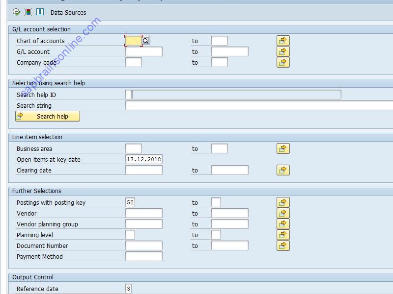 SAP FF_4 tcode screenshot