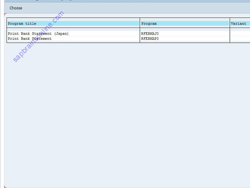 SAP FF_6 tcode screenshot