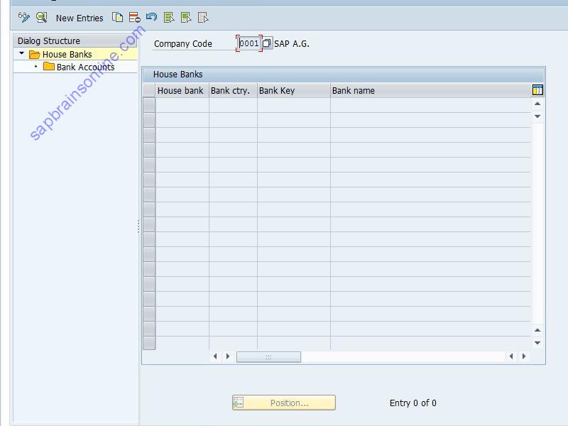 SAP FI12 tcode screenshot