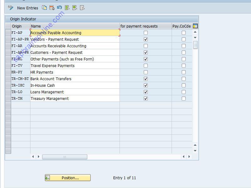 SAP FIBL0 tcode screenshot