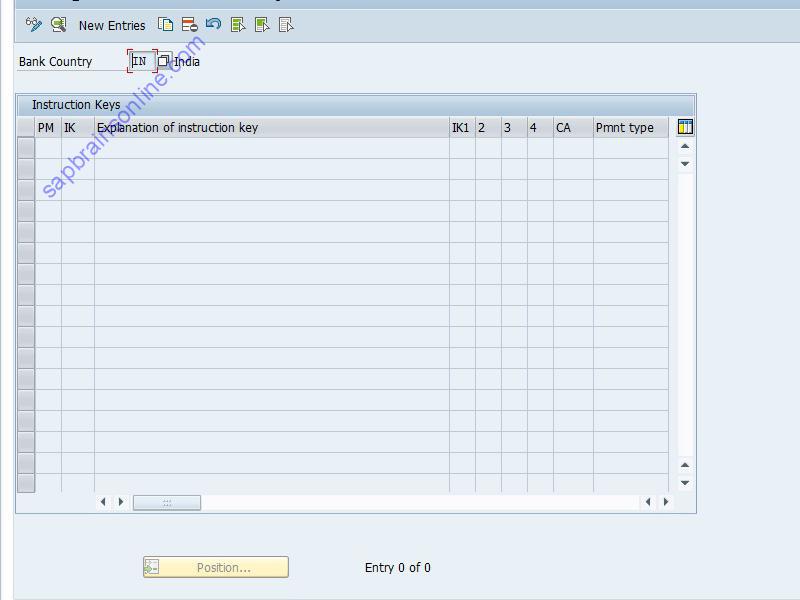 SAP OB47 tcode screenshot