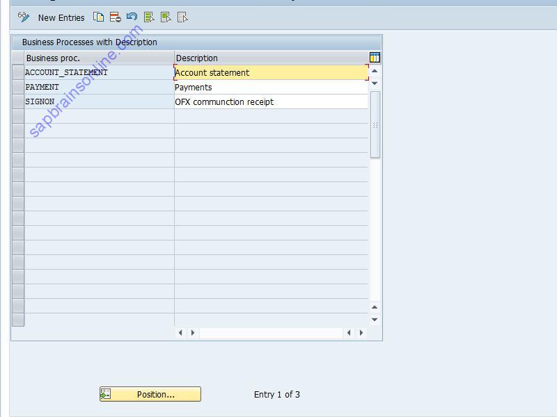 SAP OBBUSPRO tcode screenshot