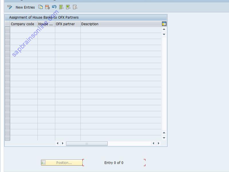 SAP OBEBLADR tcode screenshot