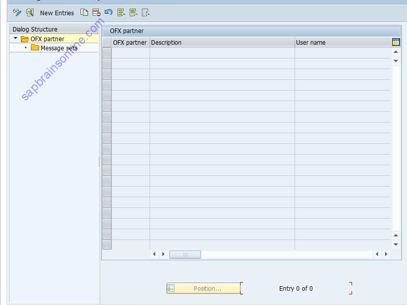 SAP OBOFXBUS tcode screenshot