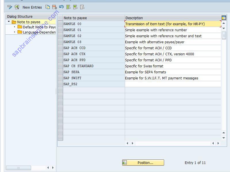 SAP OBPM2 tcode screenshot
