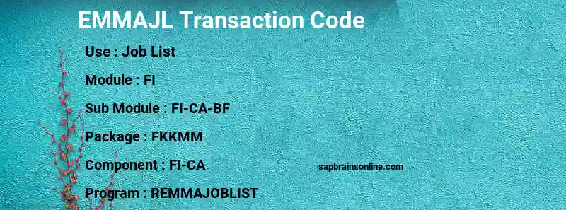 SAP EMMAJL transaction code