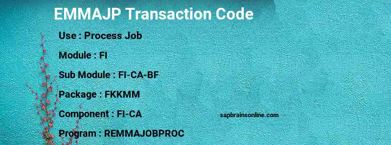 SAP EMMAJP transaction code