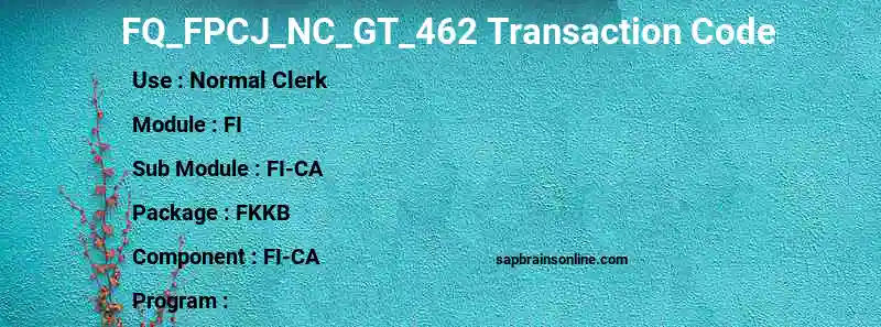 SAP FQ_FPCJ_NC_GT_462 transaction code