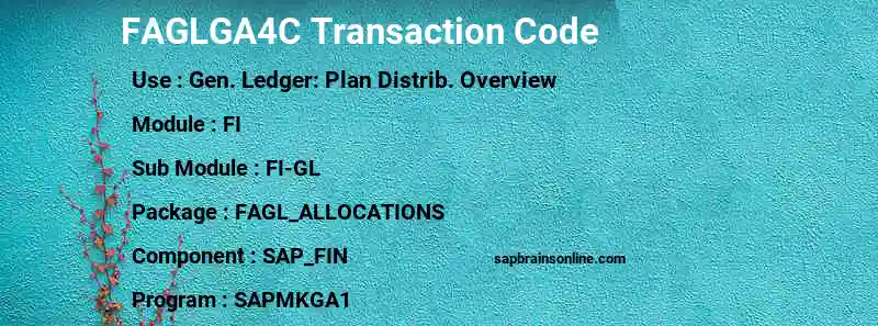 SAP FAGLGA4C transaction code