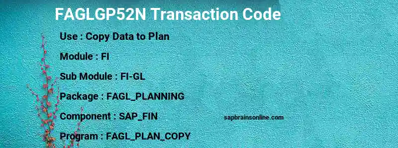 SAP FAGLGP52N transaction code