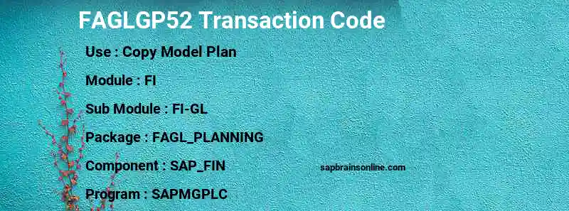 SAP FAGLGP52 transaction code
