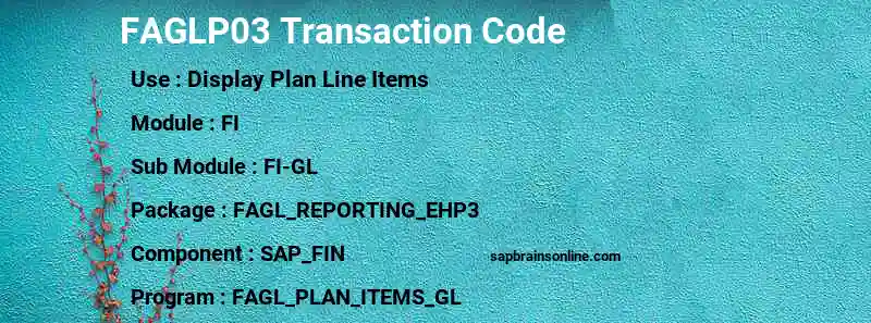 SAP FAGLP03 transaction code