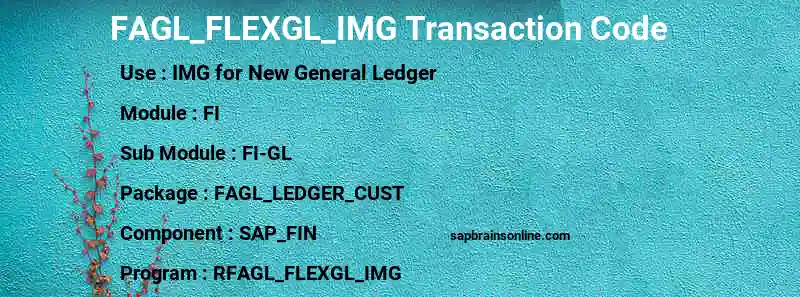 SAP FAGL_FLEXGL_IMG transaction code