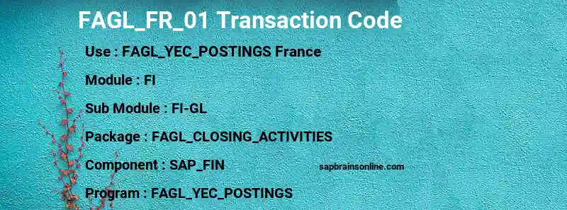 SAP FAGL_FR_01 transaction code
