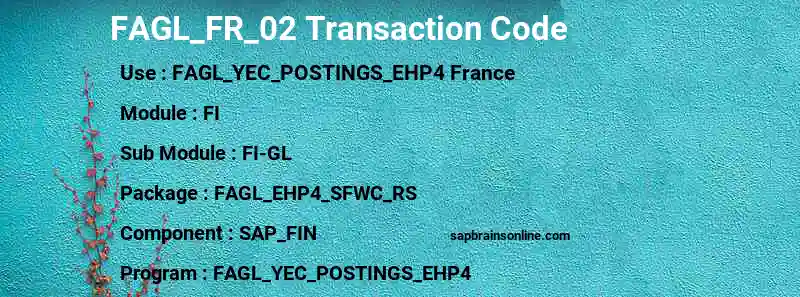 SAP FAGL_FR_02 transaction code