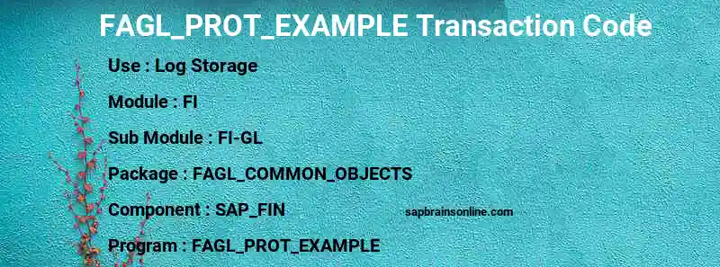 SAP FAGL_PROT_EXAMPLE transaction code