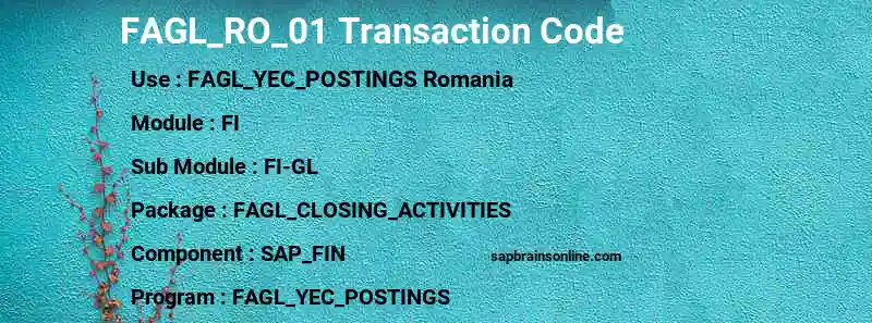 SAP FAGL_RO_01 transaction code