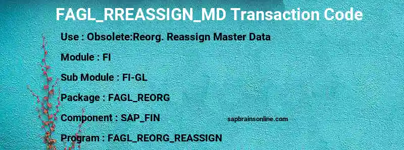 SAP FAGL_RREASSIGN_MD transaction code