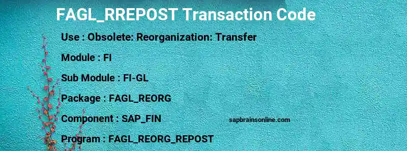 SAP FAGL_RREPOST transaction code