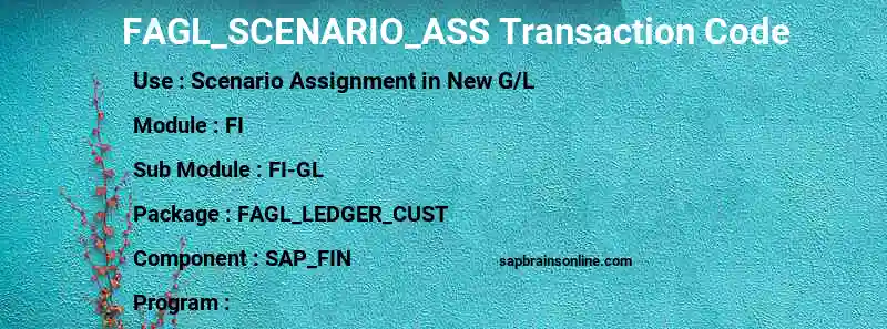 SAP FAGL_SCENARIO_ASS transaction code