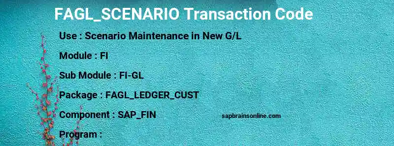 SAP FAGL_SCENARIO transaction code