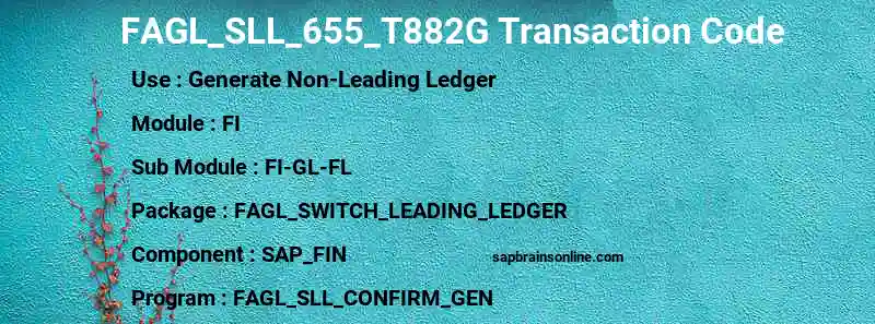 SAP FAGL_SLL_655_T882G transaction code