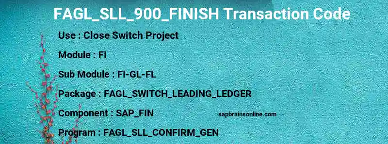 SAP FAGL_SLL_900_FINISH transaction code