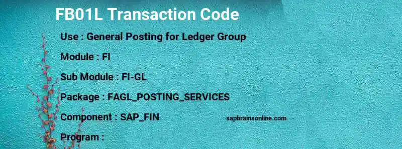 SAP FB01L transaction code