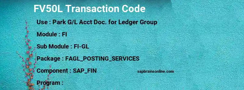 SAP FV50L transaction code