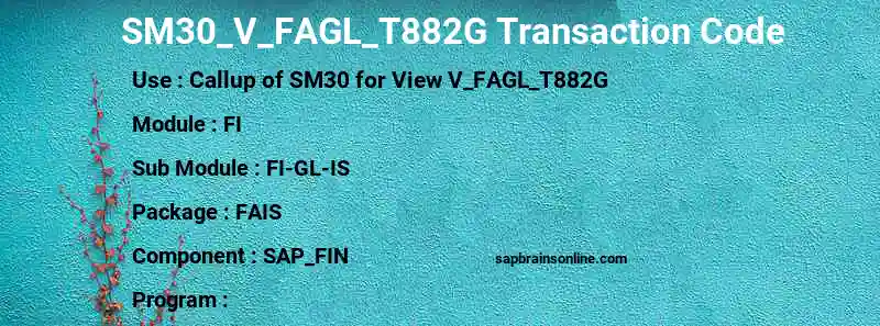 SAP SM30_V_FAGL_T882G transaction code