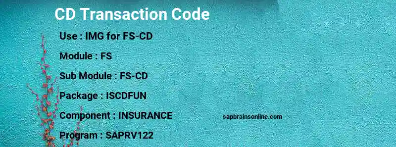 SAP CD transaction code