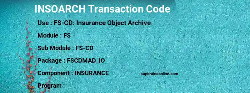 SAP INSOARCH transaction code