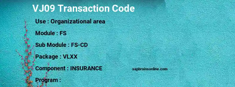 SAP VJ09 transaction code