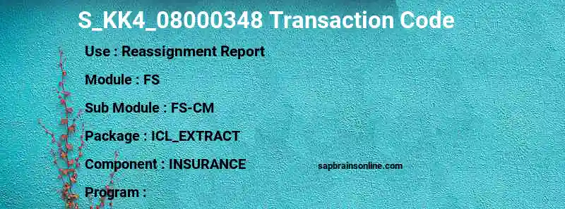 SAP S_KK4_08000348 transaction code